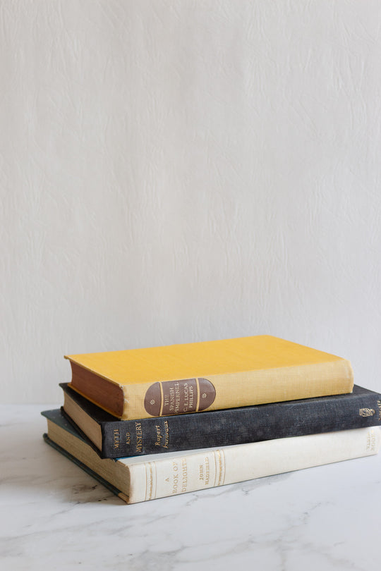 vintage english trio of hardcover books
