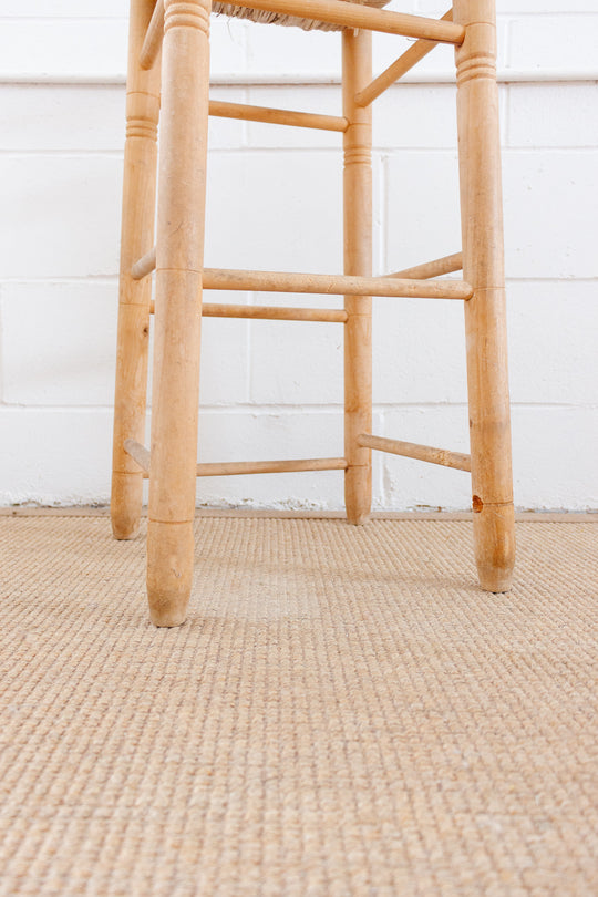 1960s French maple and rush stool