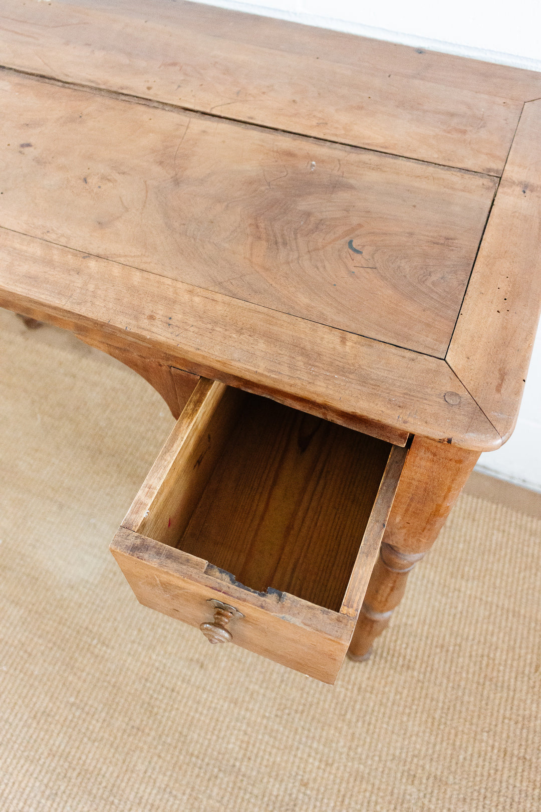 19th century French walnut writing desk
