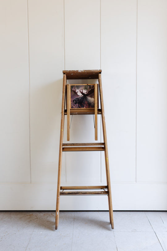 vintage wood painter's ladder