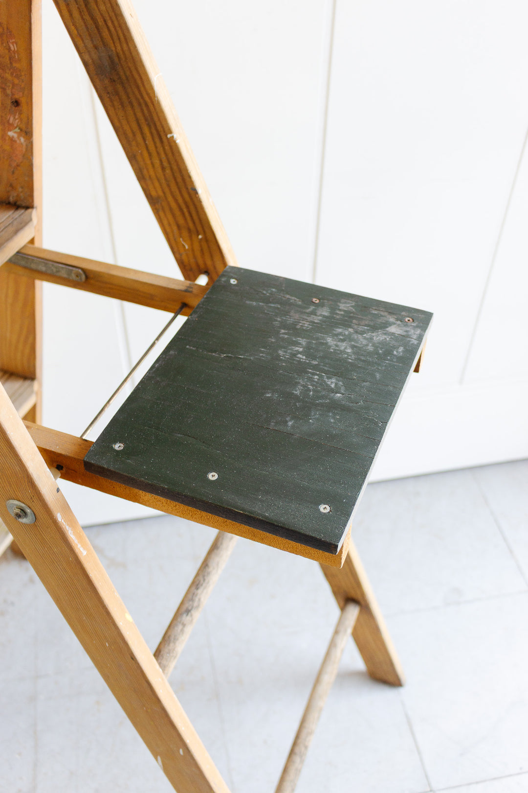 vintage wood painter's ladder