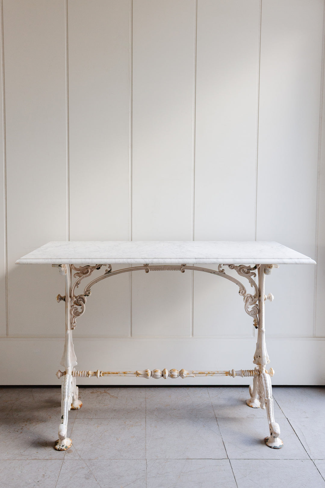 1930s french marble top bistro table