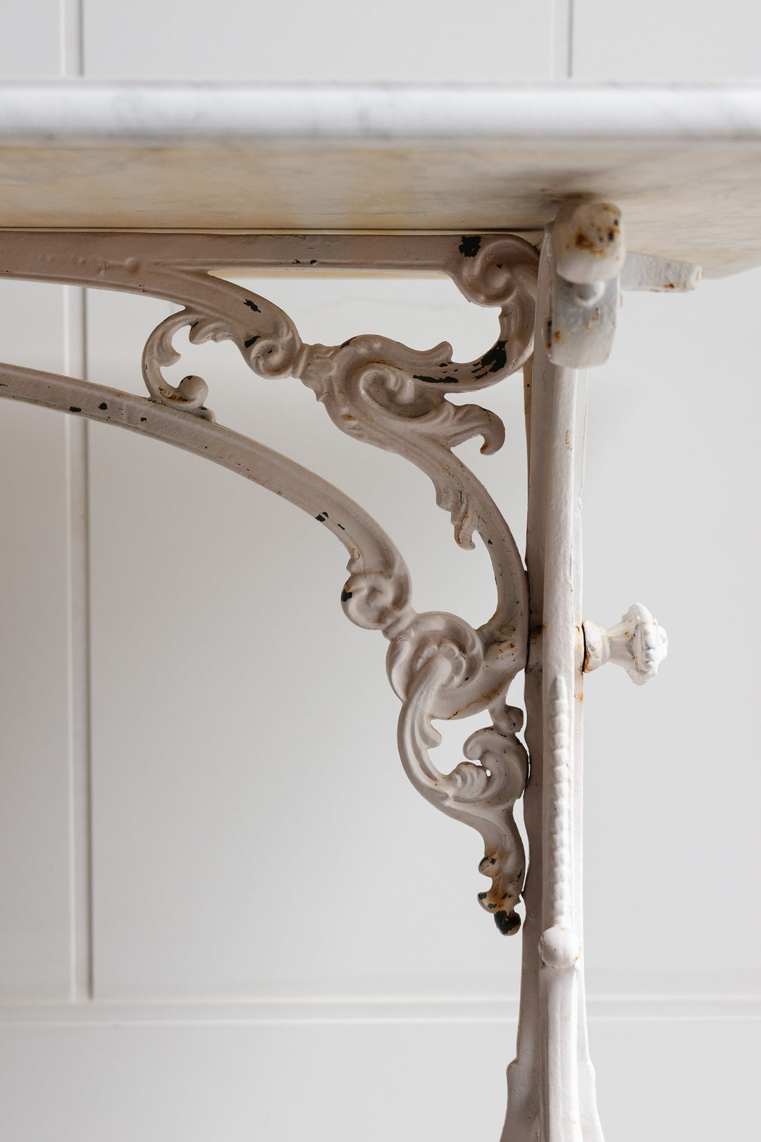 1930s french marble top bistro table