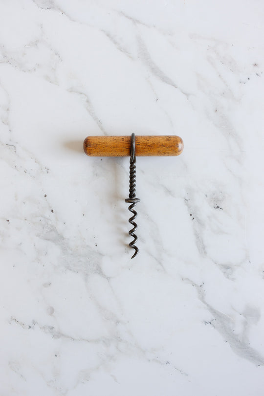 vintage french wood handled "tire bouchon"