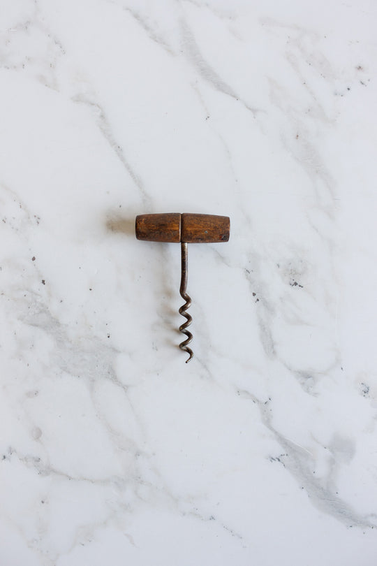 vintage french wood handled "tire bouchon"