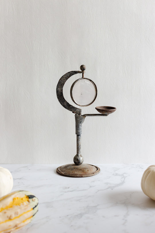 antique english shaving glass stand