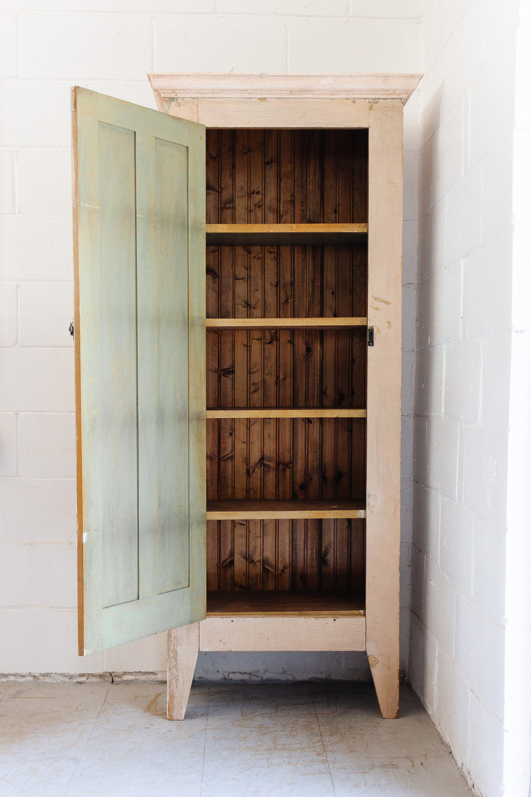 antique English chimney cabinet