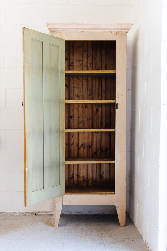 antique English chimney cabinet