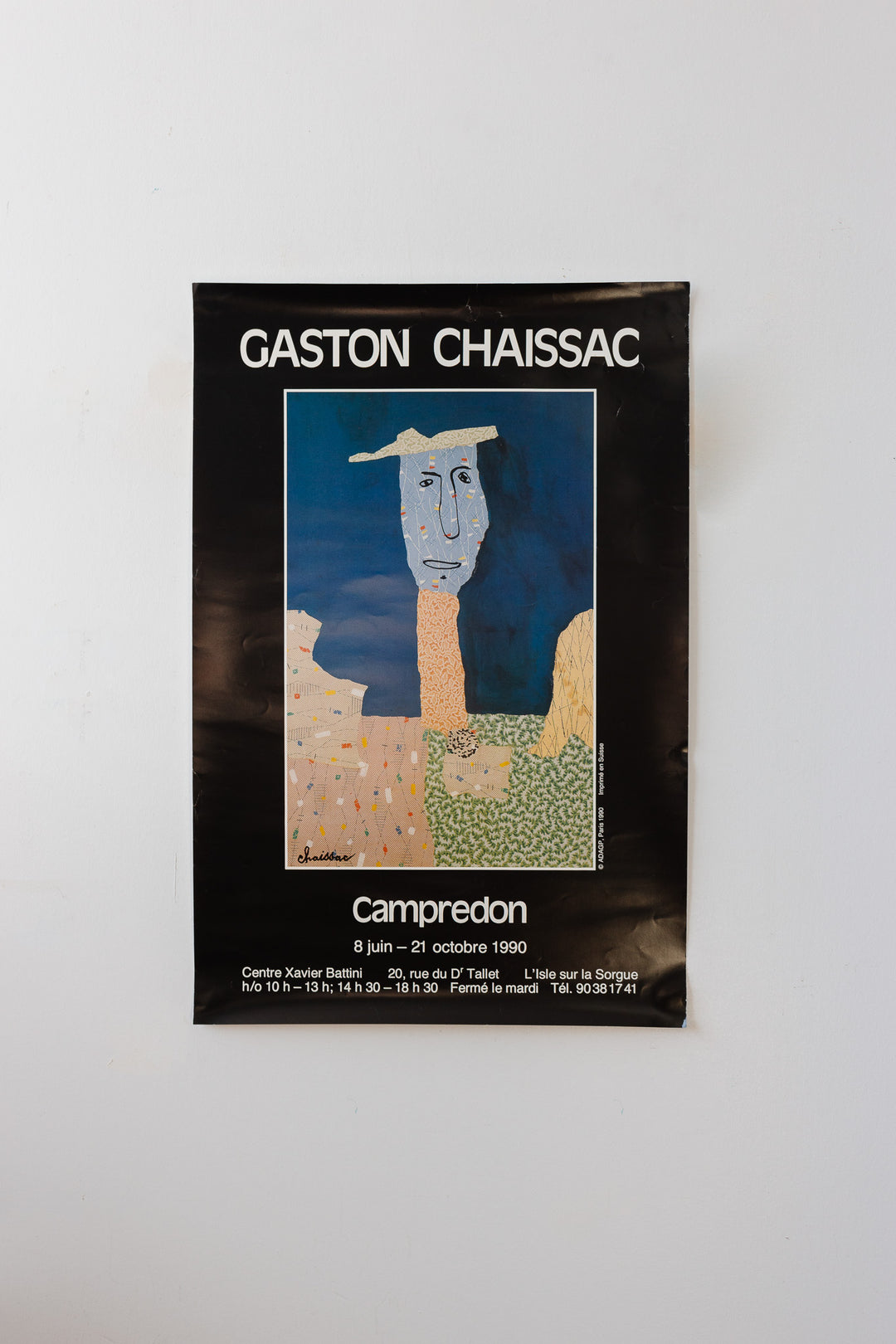vintage french Gaston Chaissac exhibition poster