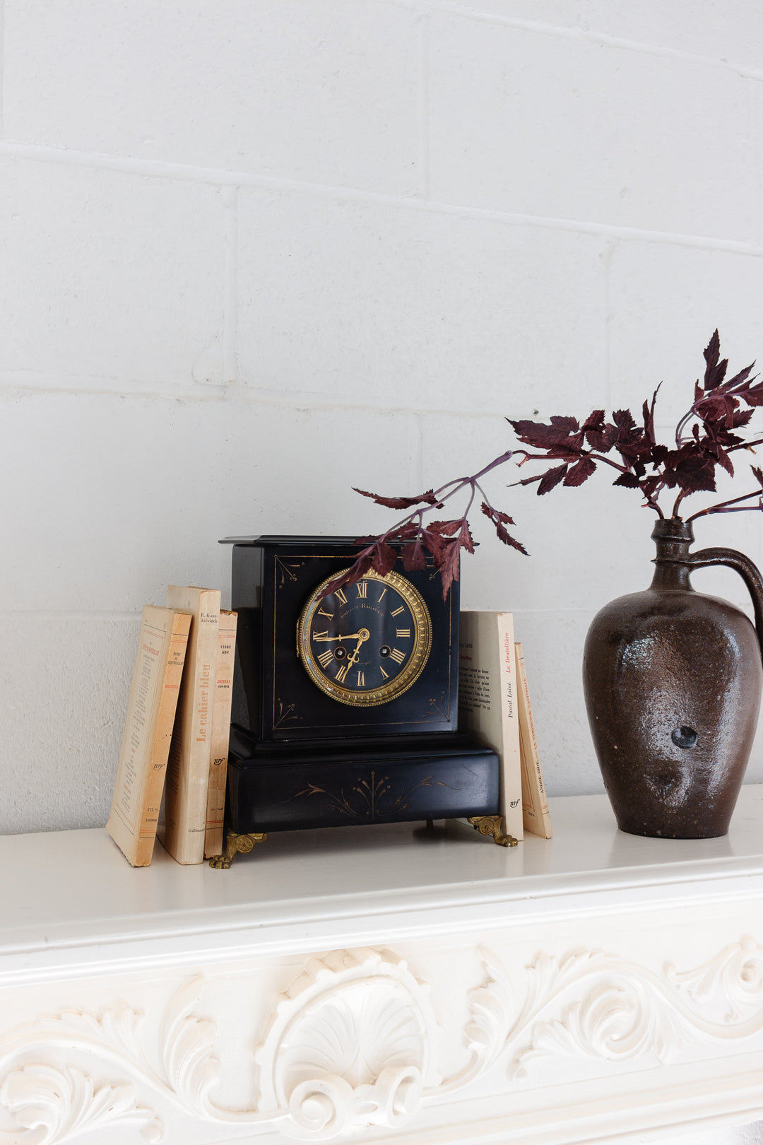 19th century French Godard-Ragault mantle clock