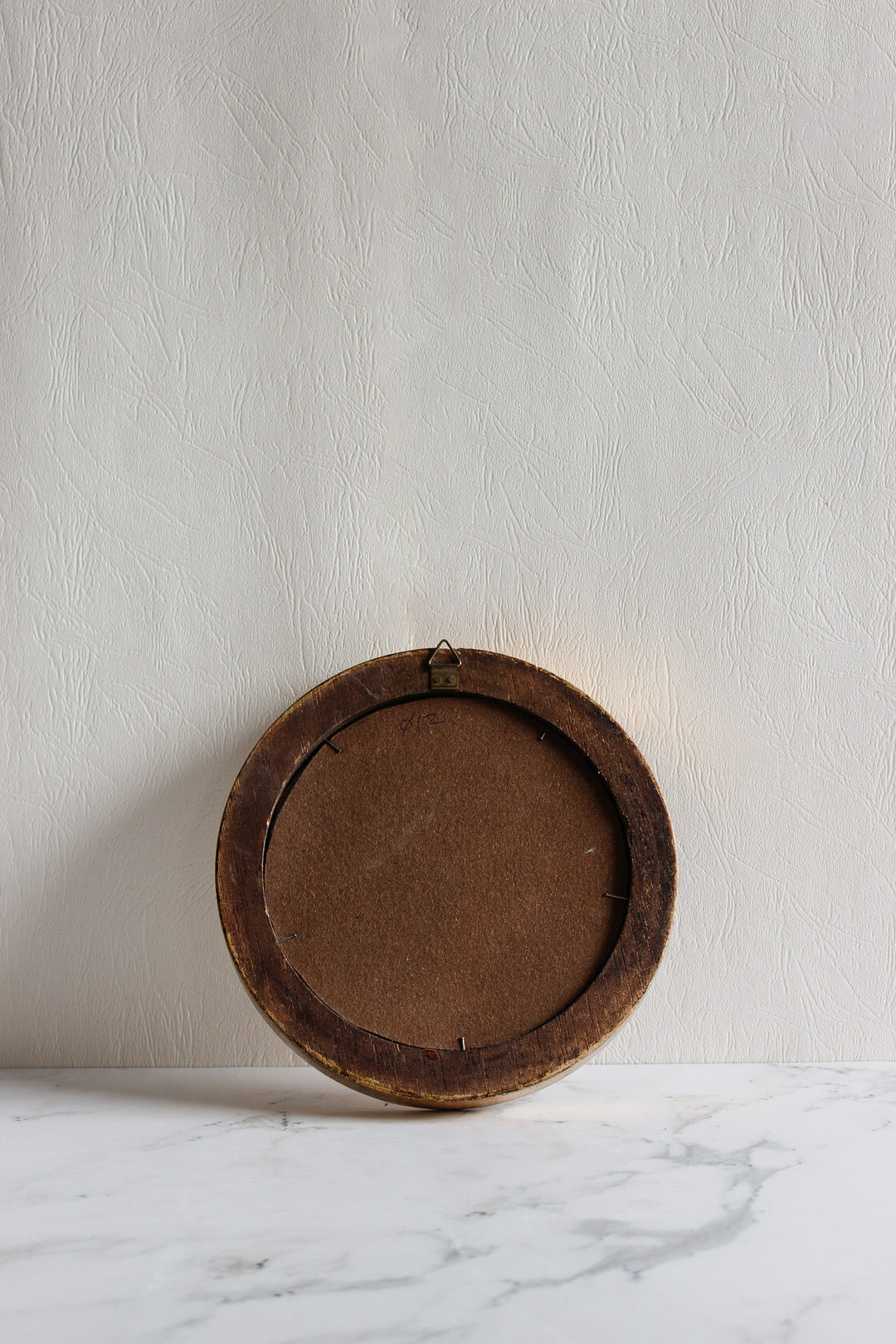 vintage italian gilt florentine round mirror