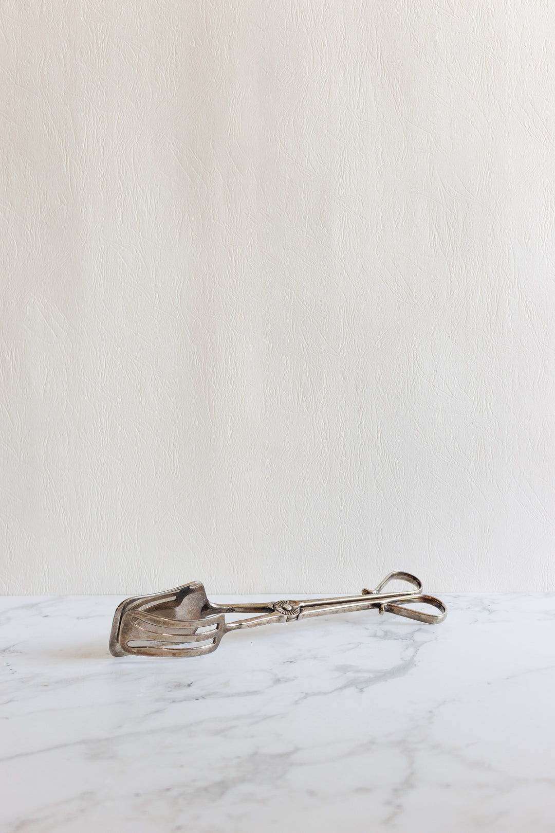 vintage french silverplate serving tongs