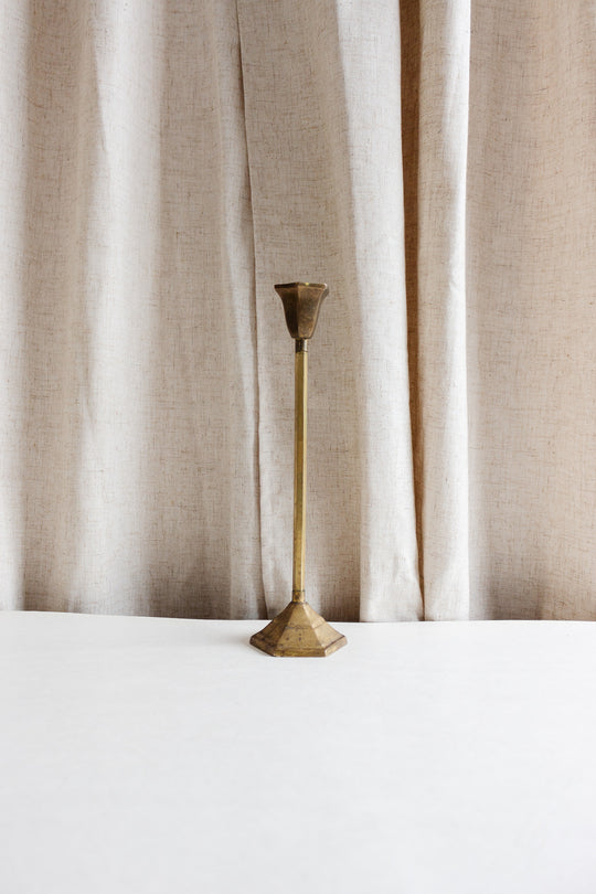 1930s slender art deco candlestick