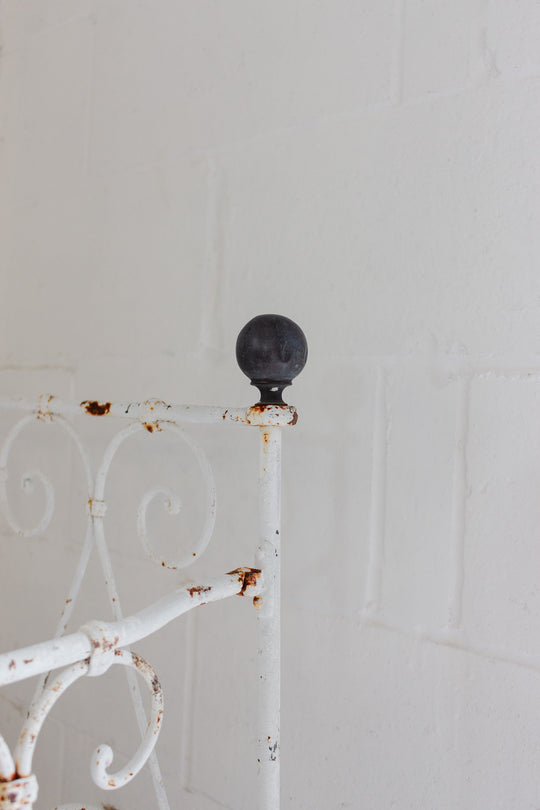 antique french iron daybed