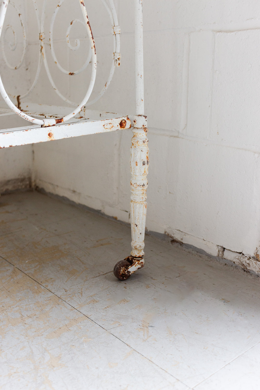 antique french iron daybed