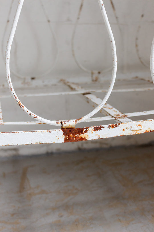 antique french iron daybed