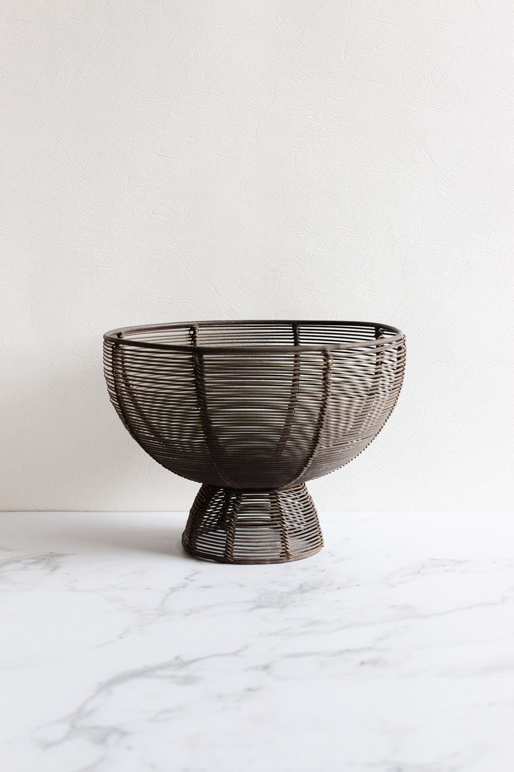 vintage french wire compote or planter