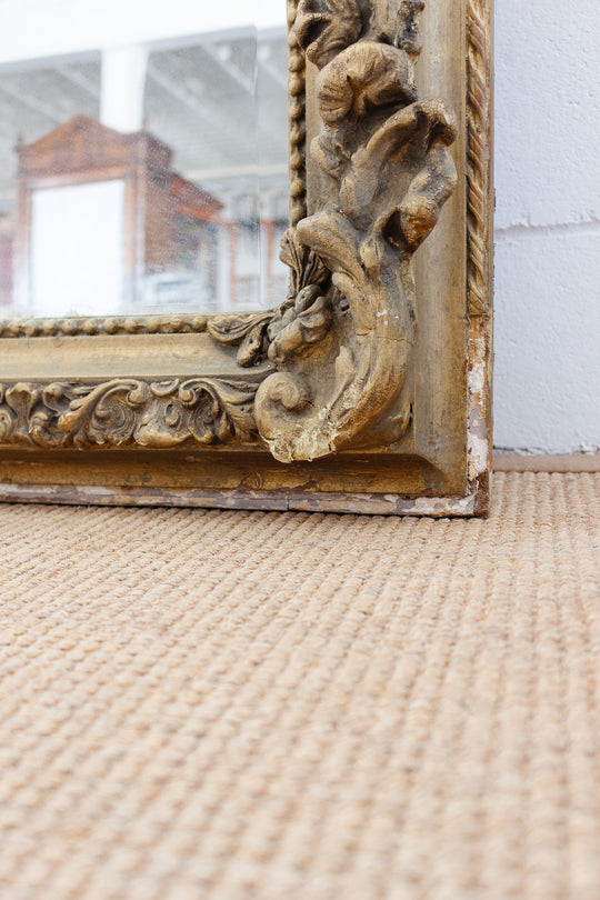 antique Italian Rococo floor mirror