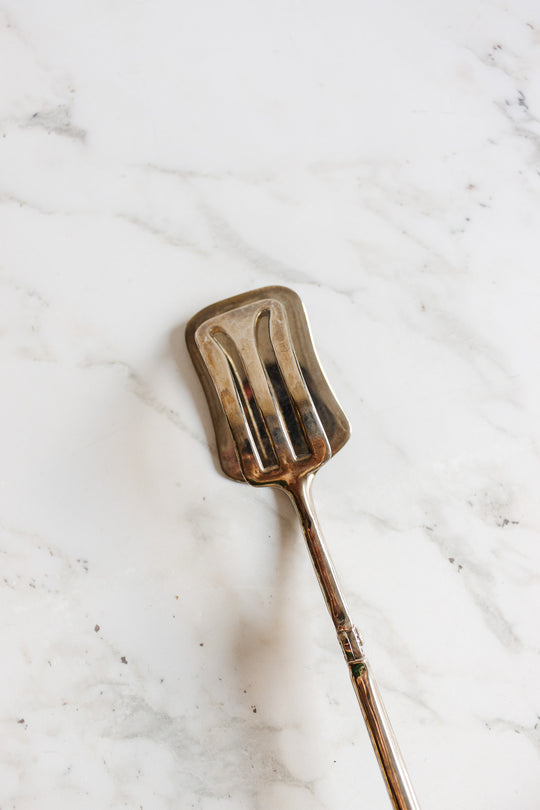 vintage french silverplate serving tongs