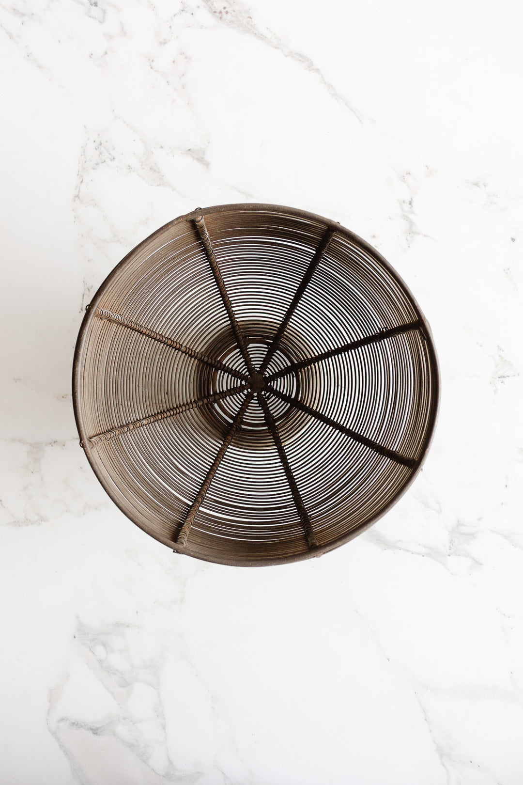 vintage french wire compote or planter