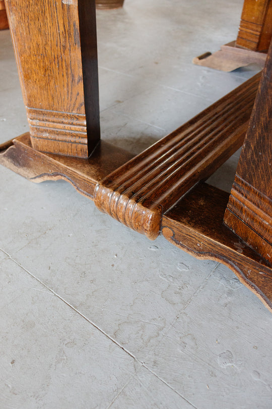 vintage french wood château dining table