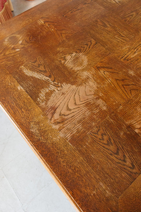 vintage french wood château dining table