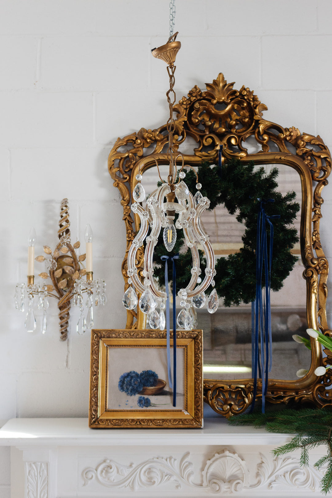 1930s vintage italian murano crystal chandelier