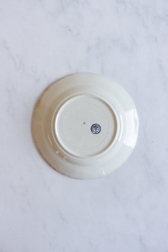 antique Cartuja of Seville transferware plate