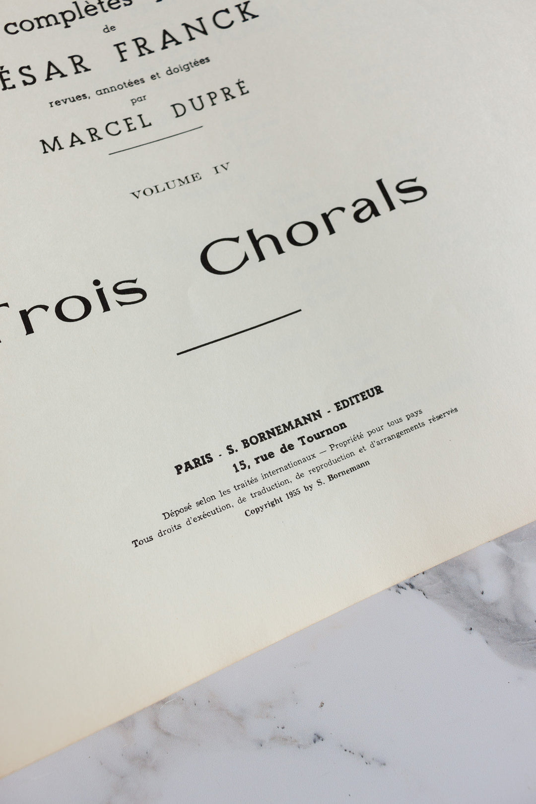 1930s french "oeuvres pour orgue" with red typography