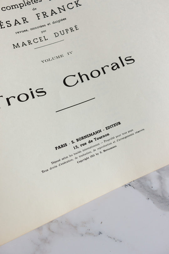 1930s french "oeuvres pour orgue" with red typography