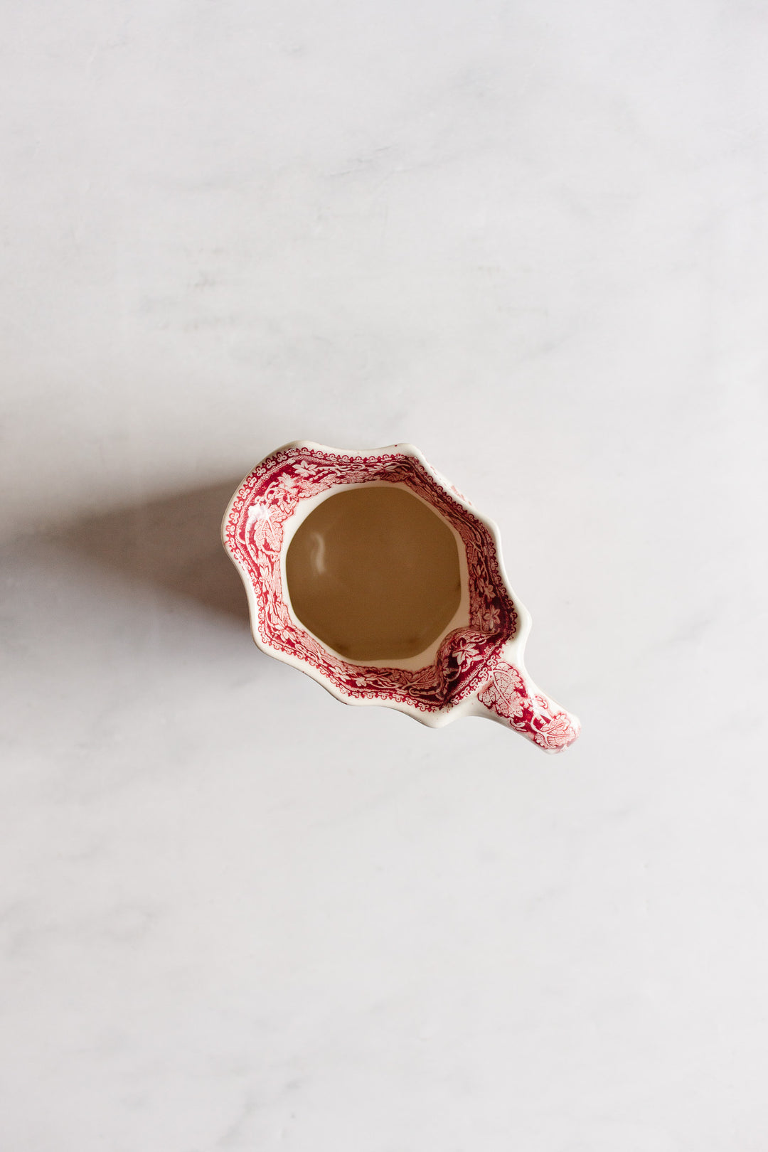 antique English Mason ironstone “Vista Pink” dinnerware collection