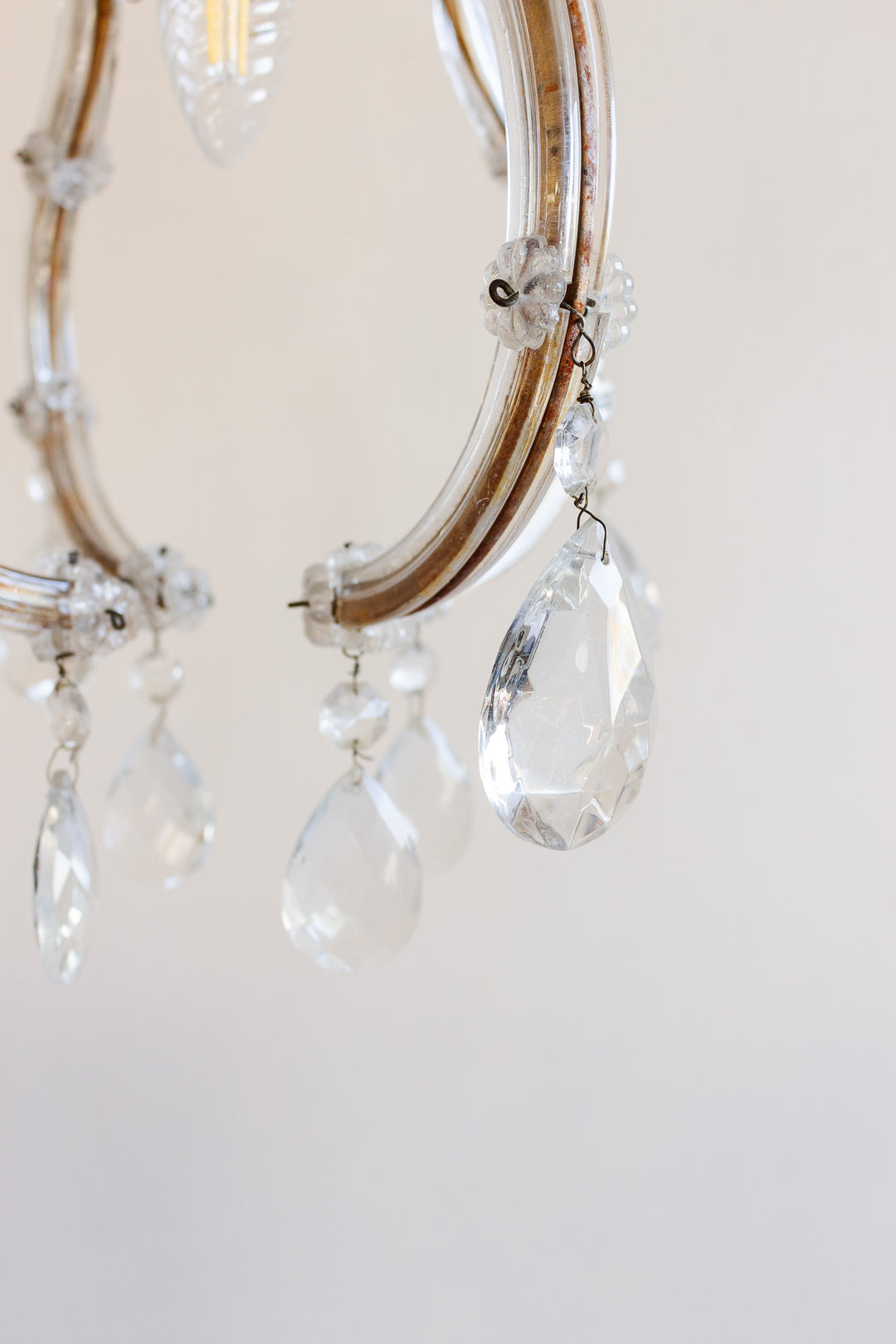 1930s vintage italian murano crystal chandelier