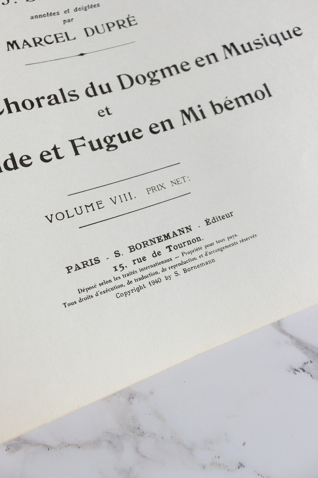 1930s french "oeuvres pour orgue" with red typography