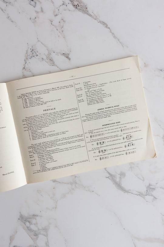 1930s french "oeuvres pour orgue" with red typography