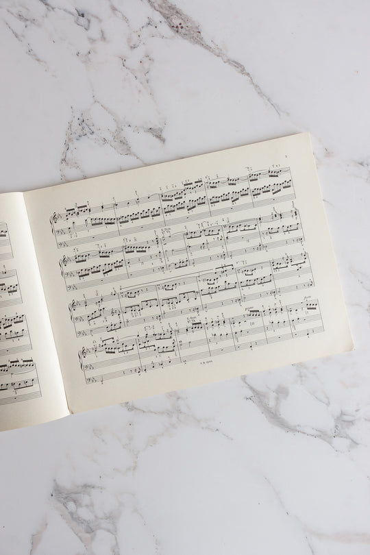 1930s french "oeuvres pour orgue" with red typography