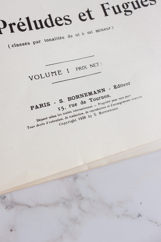 1930s french "oeuvres pour orgue" with red typography