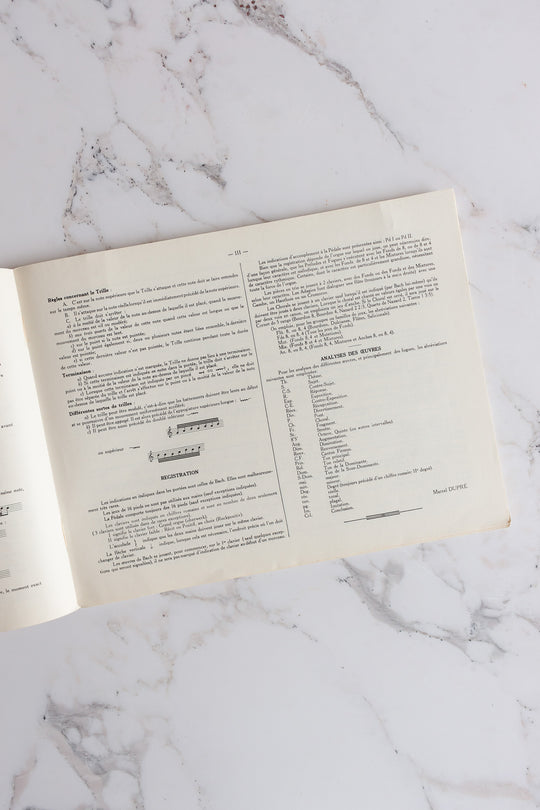 1930s french "oeuvres pour orgue" with red typography