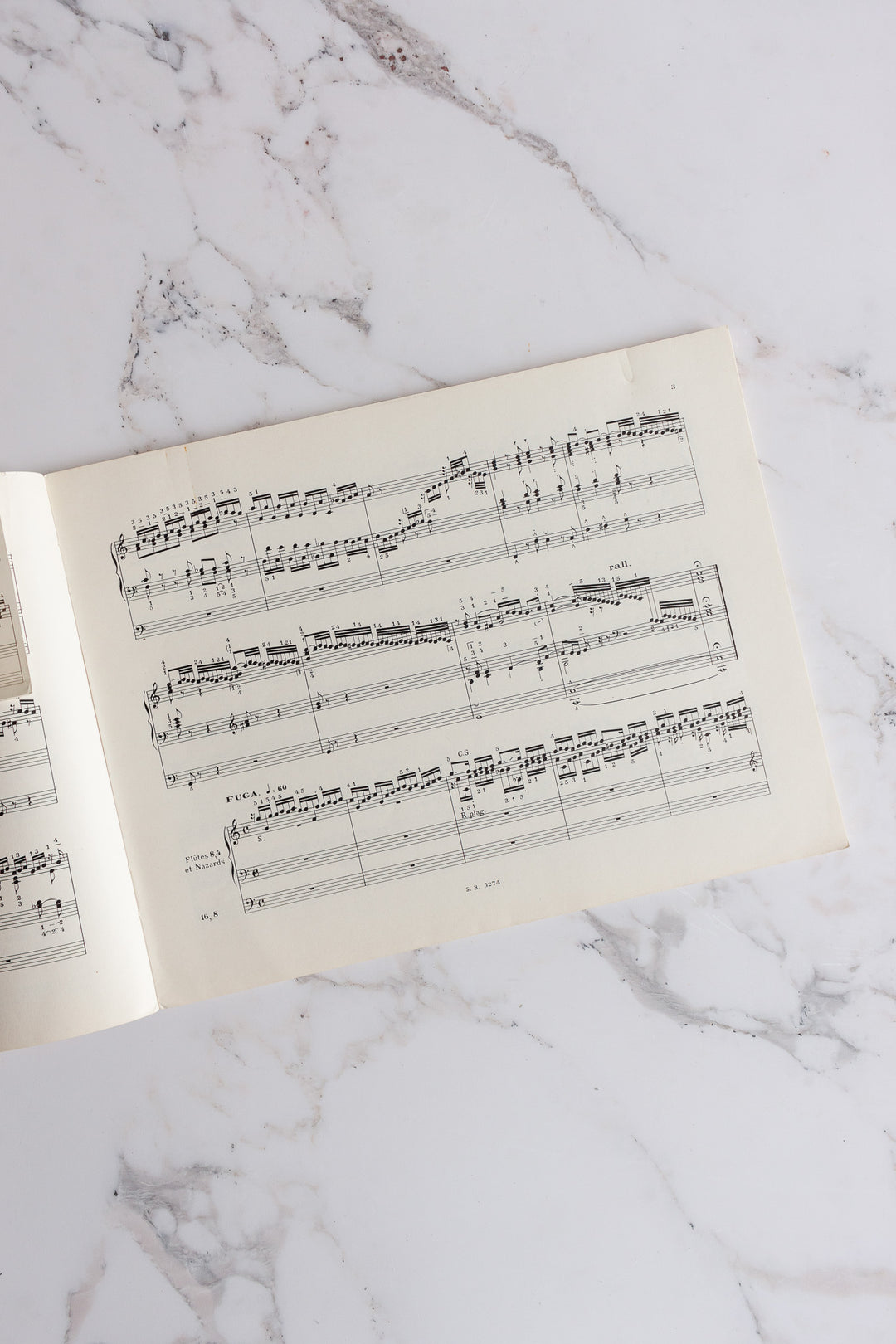 1930s french "oeuvres pour orgue" with red typography