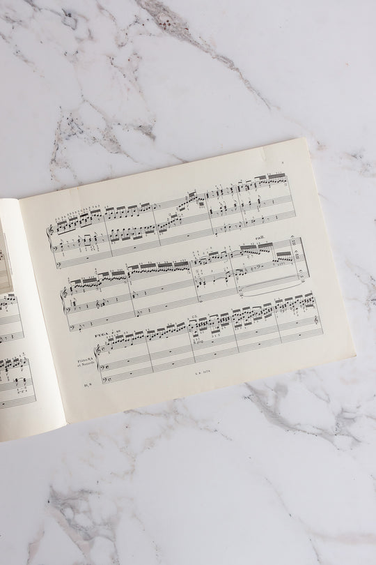 1930s french "oeuvres pour orgue" with red typography