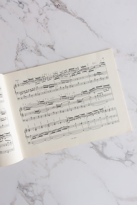 1930s french "oeuvres pour orgue" with red typography