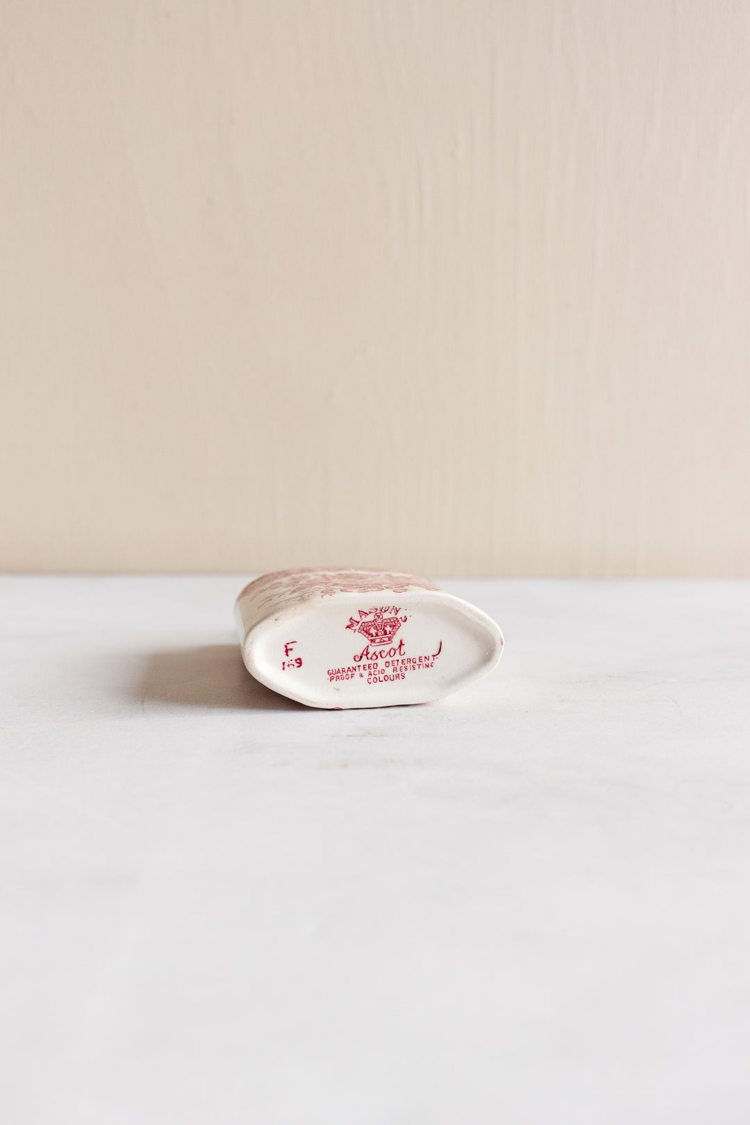 antique English Mason ironstone “Vista Pink” dinnerware collection