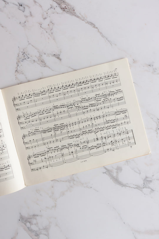 1930s french "oeuvres pour orgue" with red typography