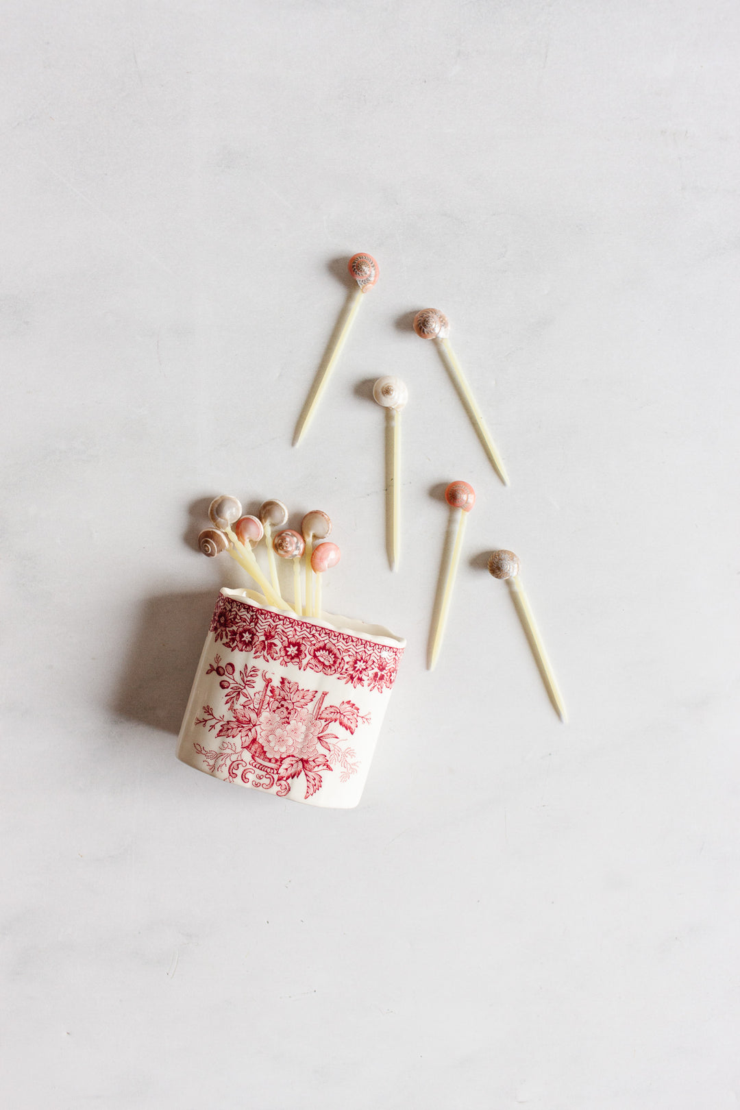 antique English Mason ironstone “Vista Pink” dinnerware collection