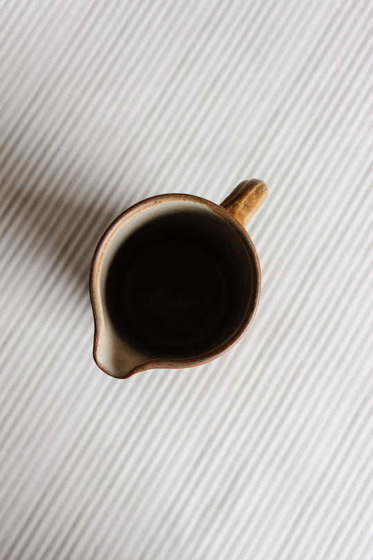 vintage French stoneware pitcher