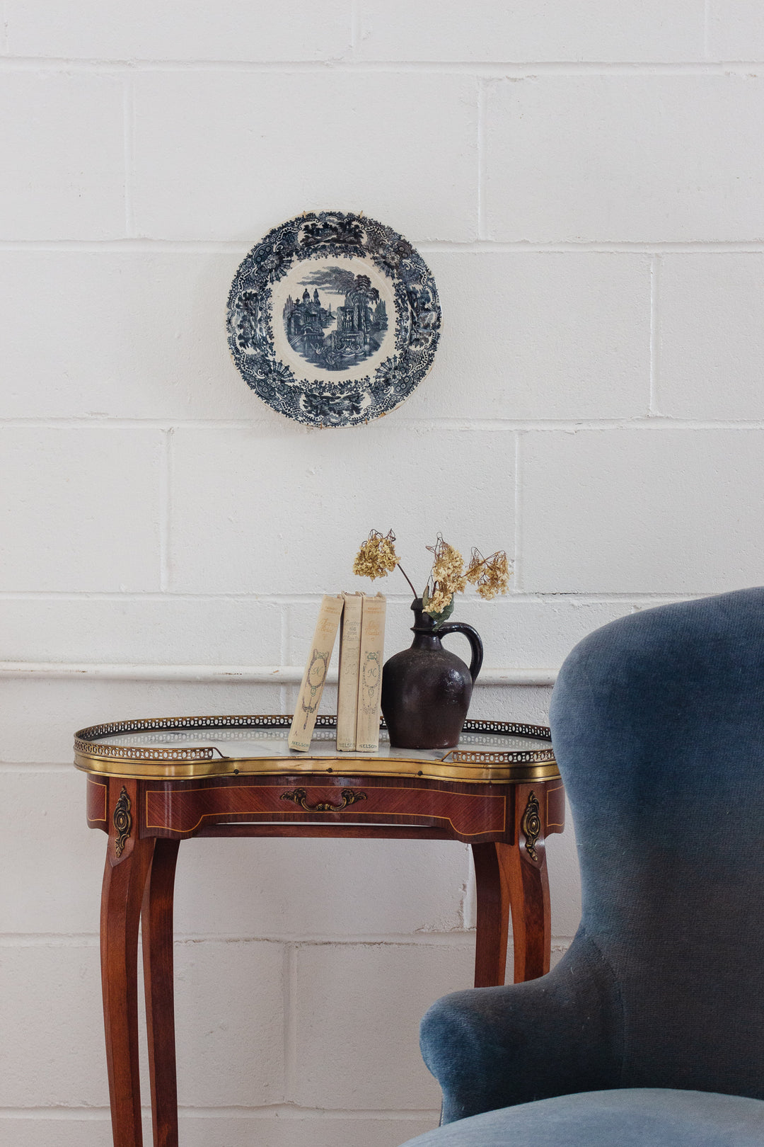 antique Cartuja of Seville transferware plate