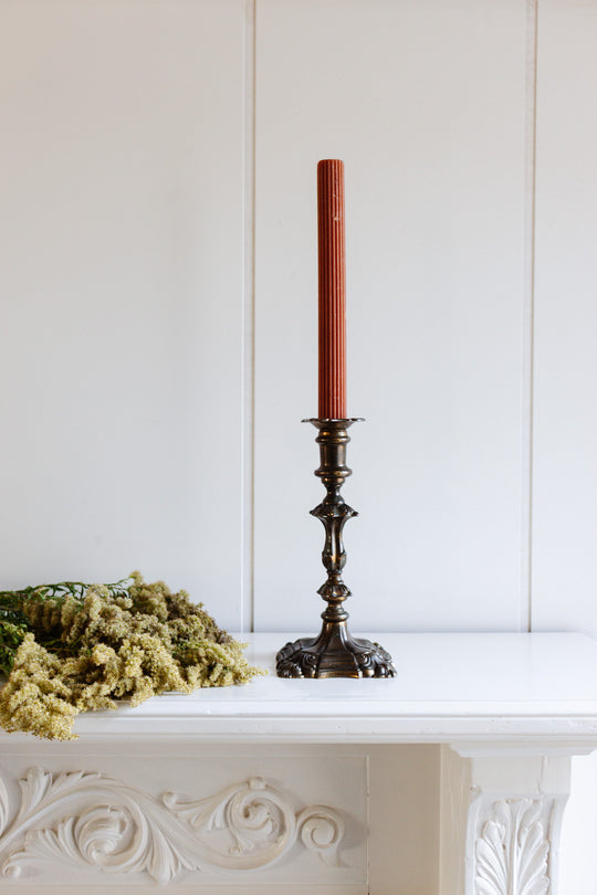 vintage french classic silverplate candlestick