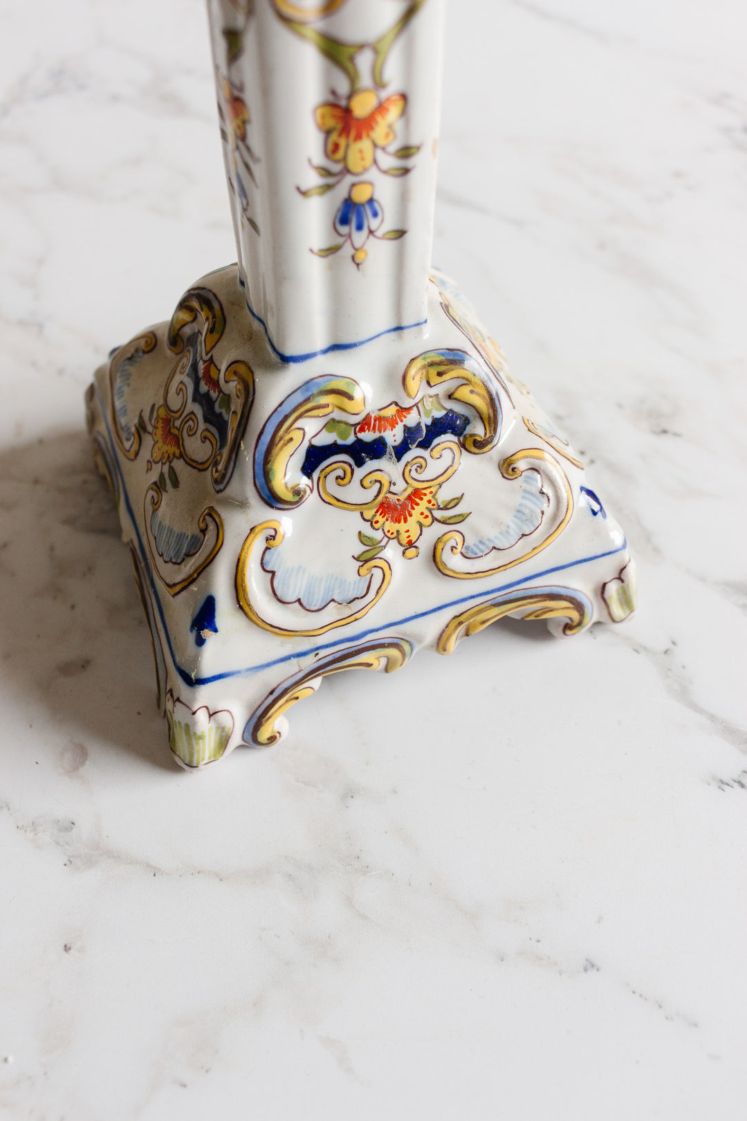19th century french rouen candlesticks