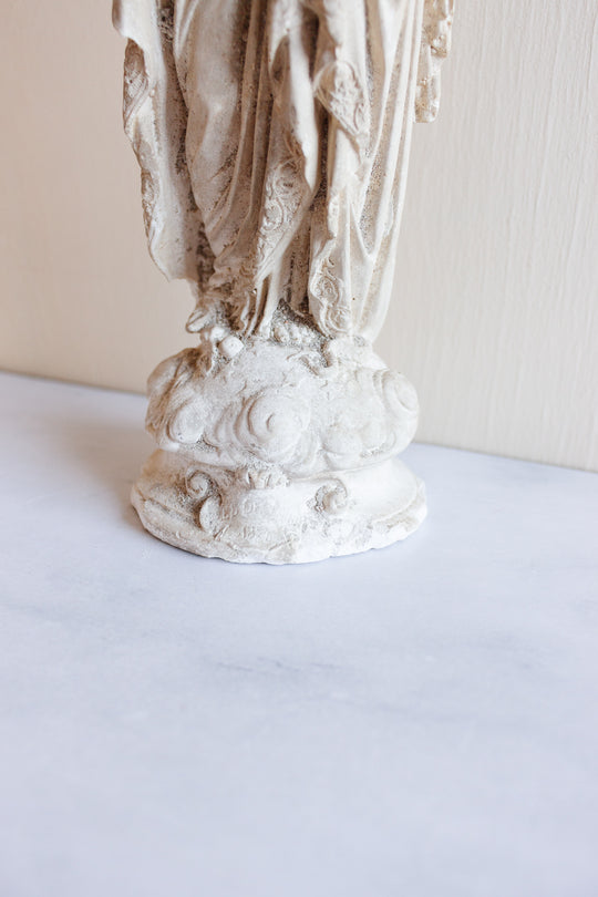 19th century French plaster “vierge Marie” sculpture