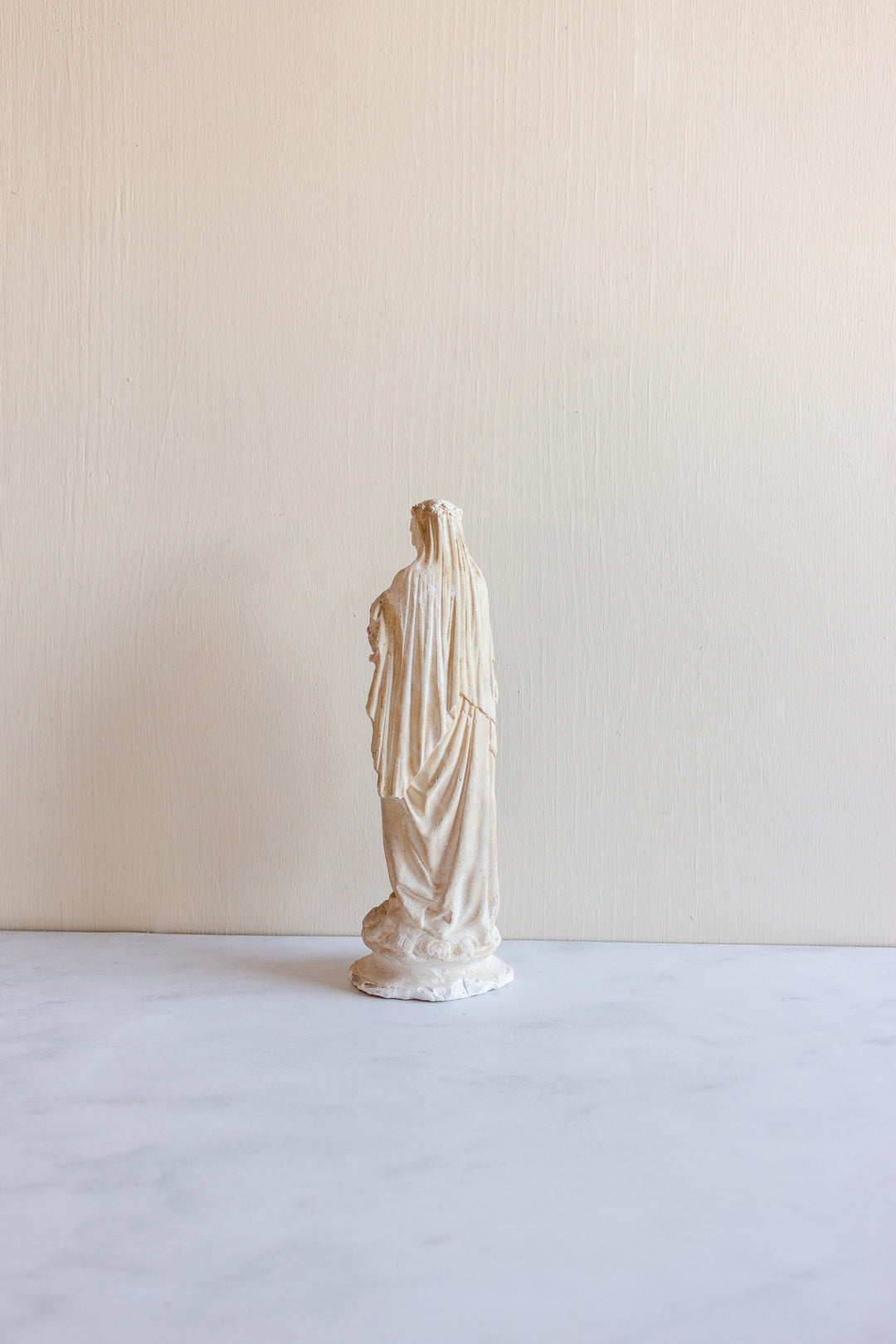 19th century French plaster “vierge Marie” sculpture