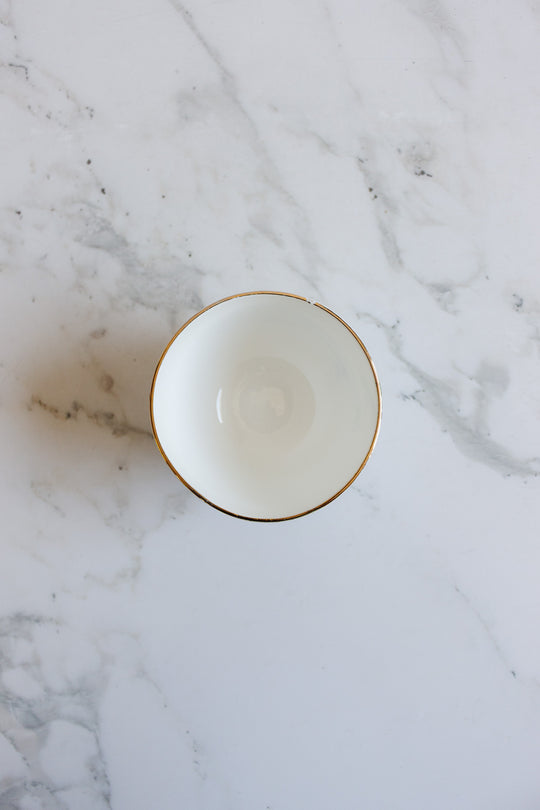 antique english bone china hand painted bowl